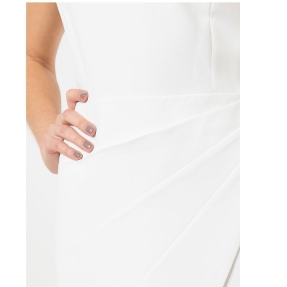 Alice & Olivia Asymmetrical White Wrap Dress—NWT - Picture 6 of 16